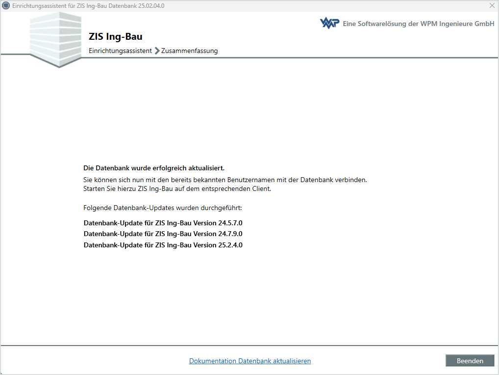 Datenbank aktualisieren - Zusammenfassung
