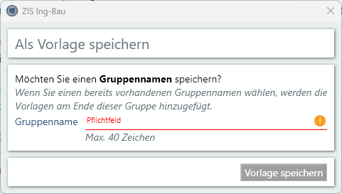 Gruppe-Speichern-Fenster