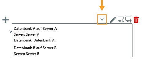 Datenbank verbinden - Verbindung wählen