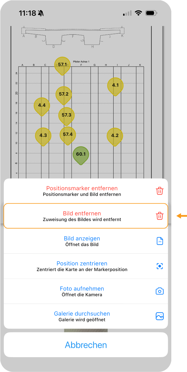 App - Positionsbild entfernen