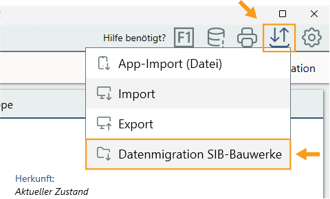 Datenmigration SIB-Bauwerke