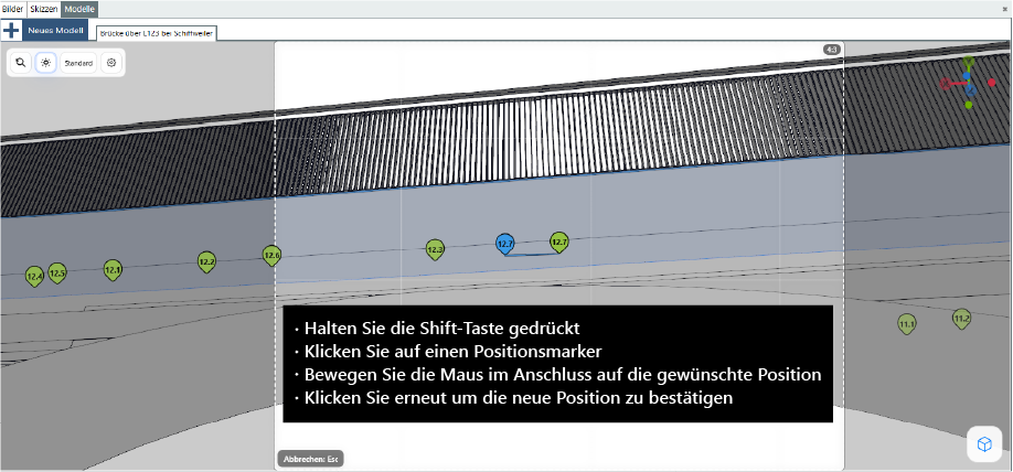 Modelle - Marker verschieben
